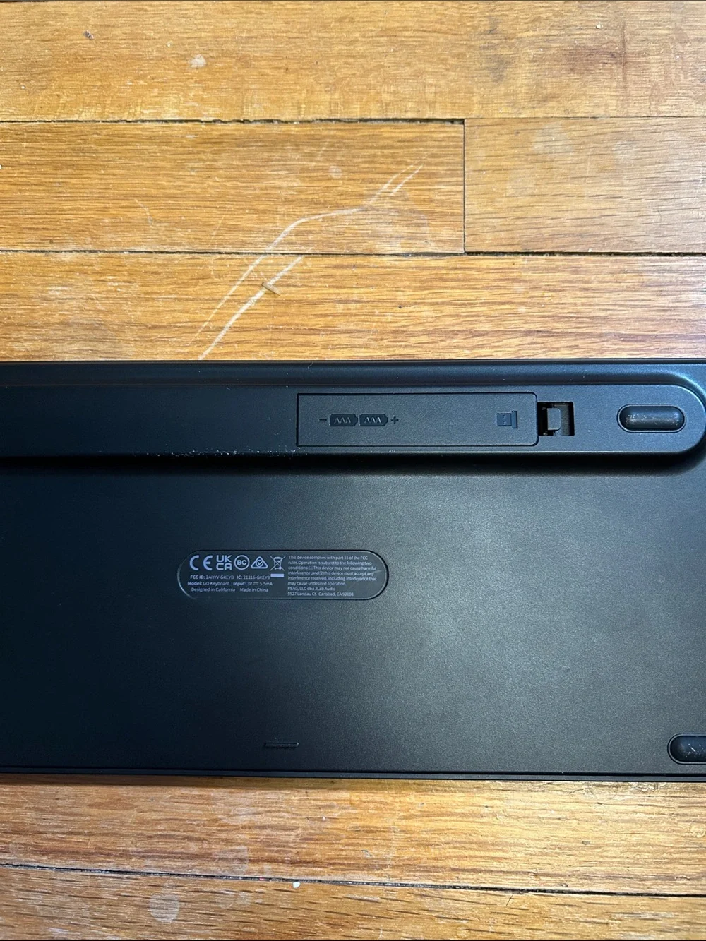 JLab Slim Wireless Keyboard — Black
